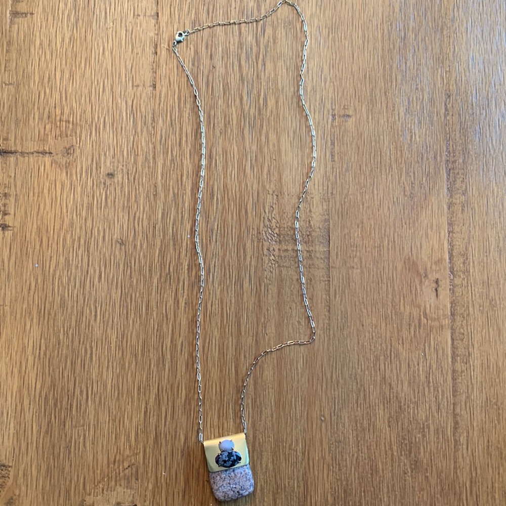 Unique stone Anthropologie necklace